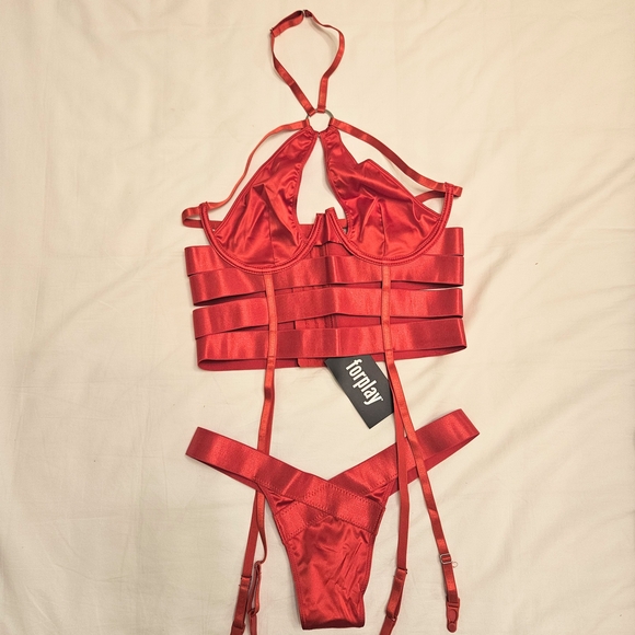 Forplay Other - Forplay Scarlet Strappy Lingerie Set